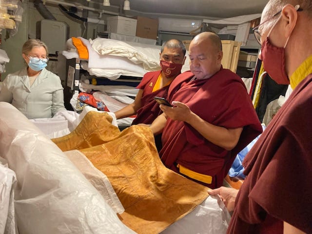 Lama Pema visits Shambhala Archives